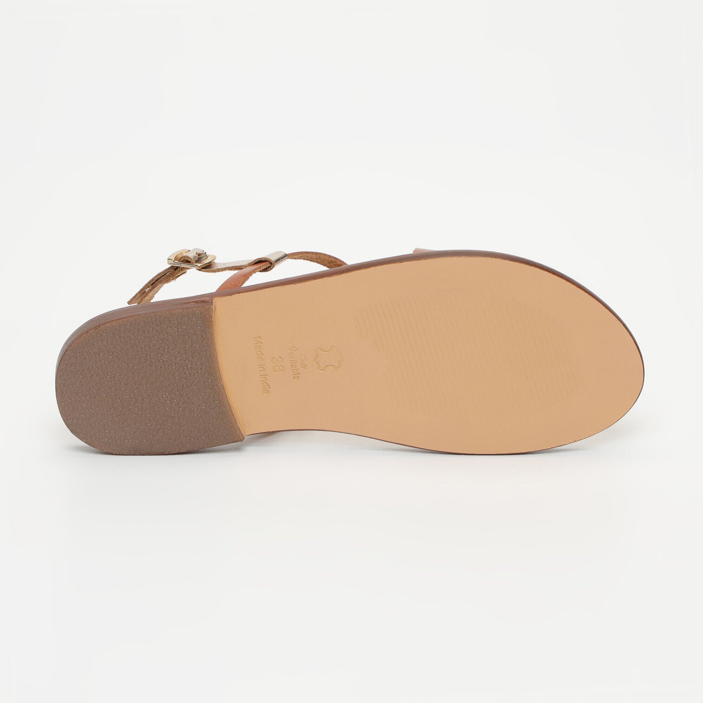 BIGNONIA sandales en cuir camel