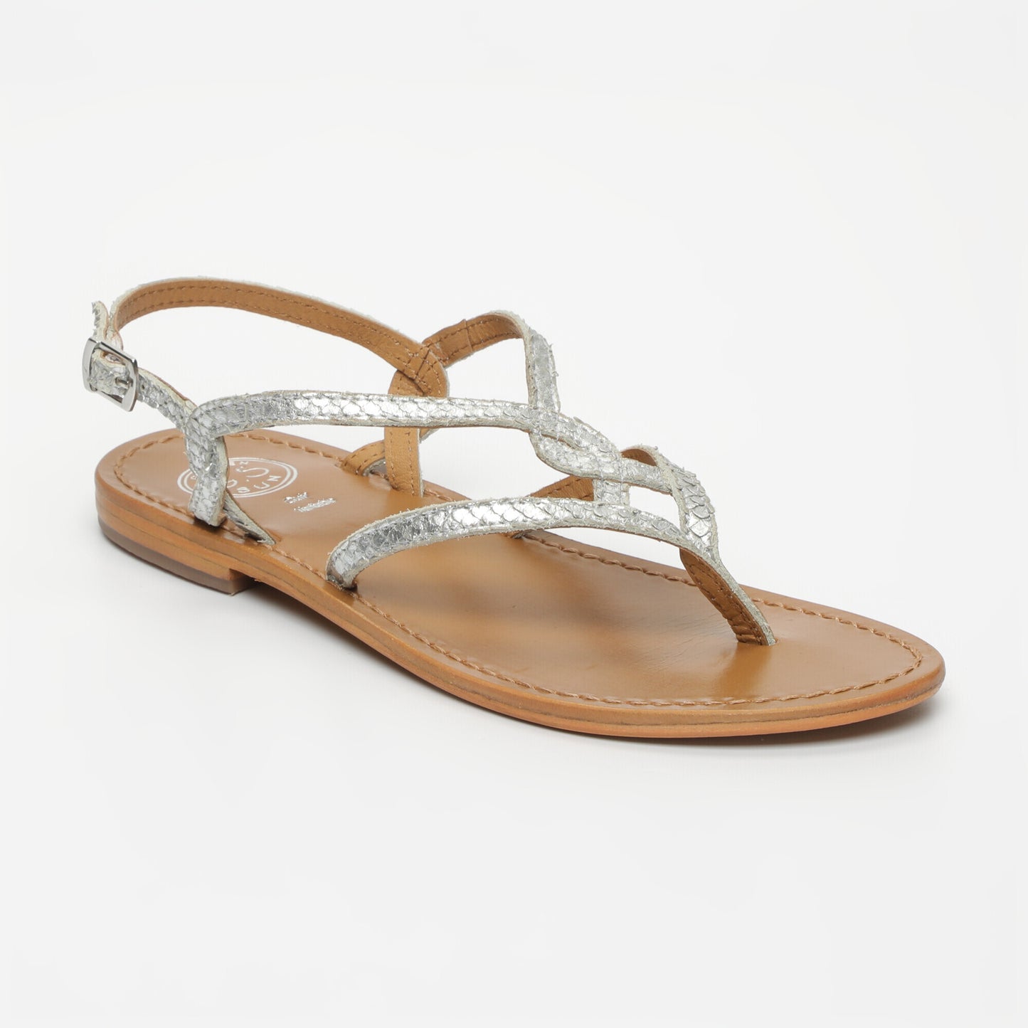 SYRINGA sandales en cuir silver