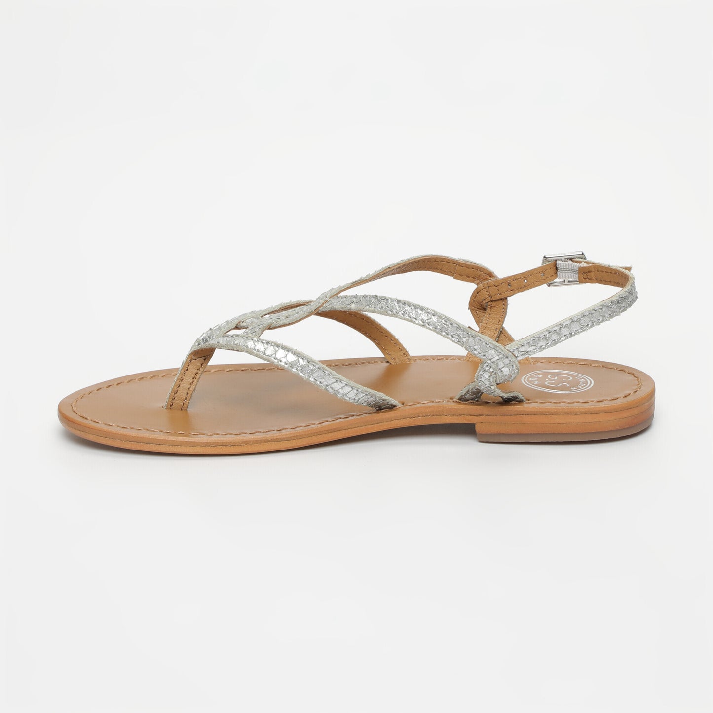 SYRINGA sandales en cuir silver
