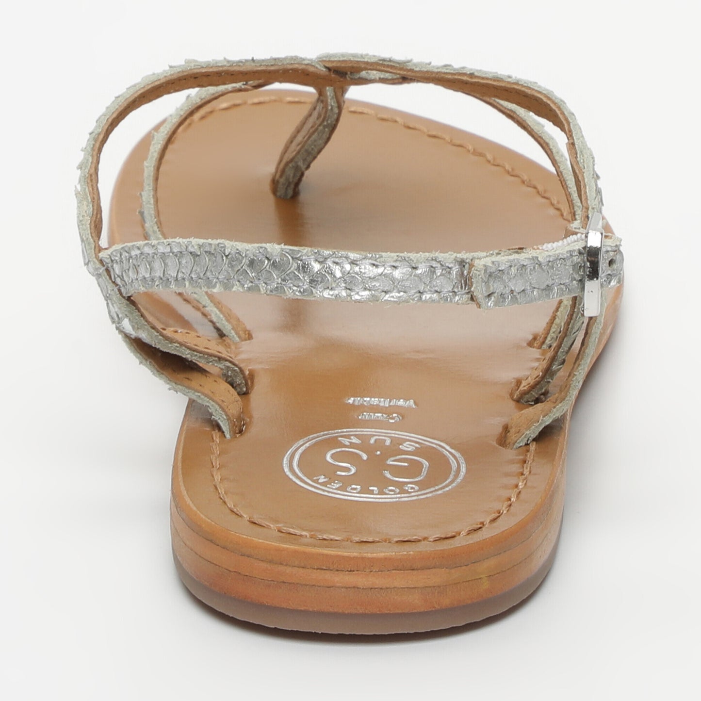 SYRINGA sandales en cuir silver