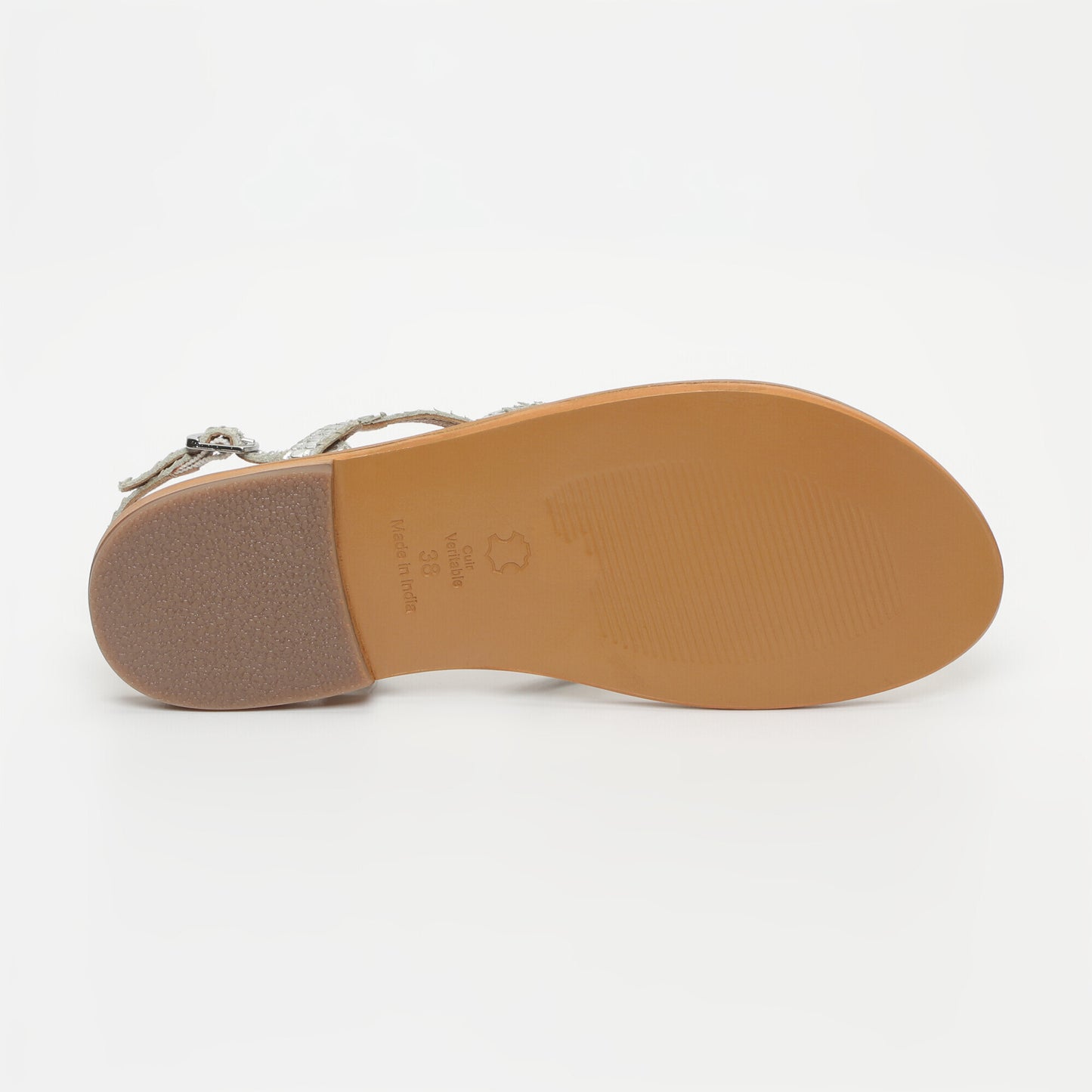 SYRINGA sandales en cuir silver