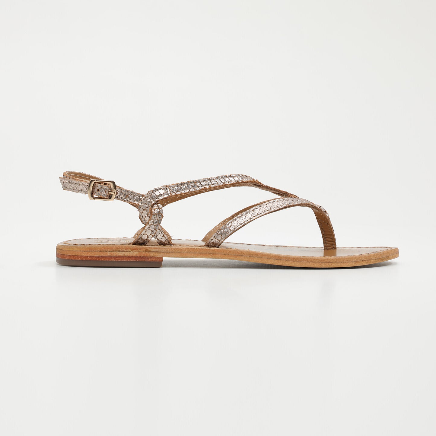 SYRINGA sandales en cuir gold