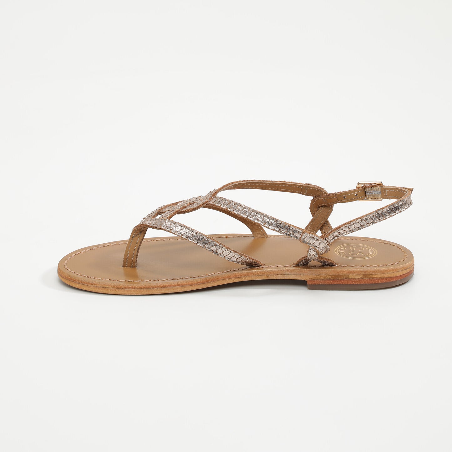 SYRINGA sandales en cuir gold