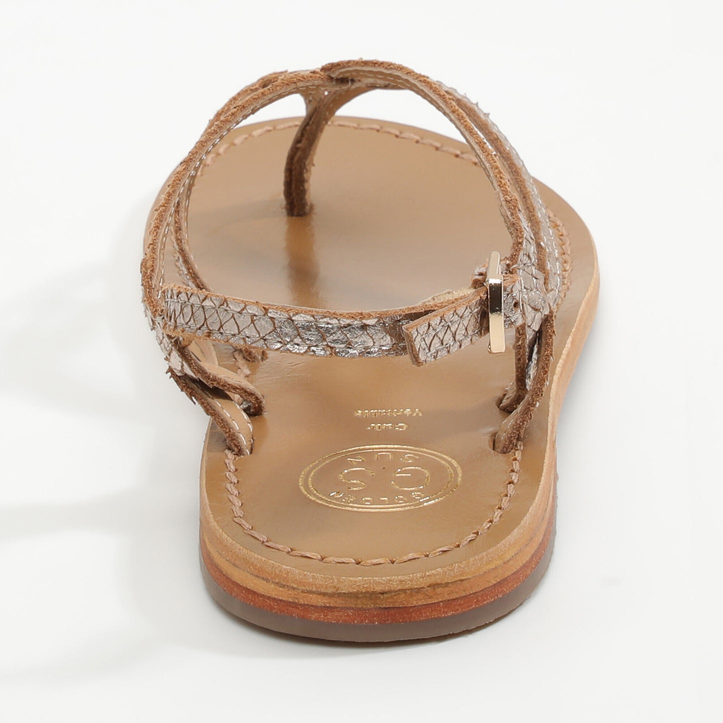 SYRINGA sandales en cuir gold