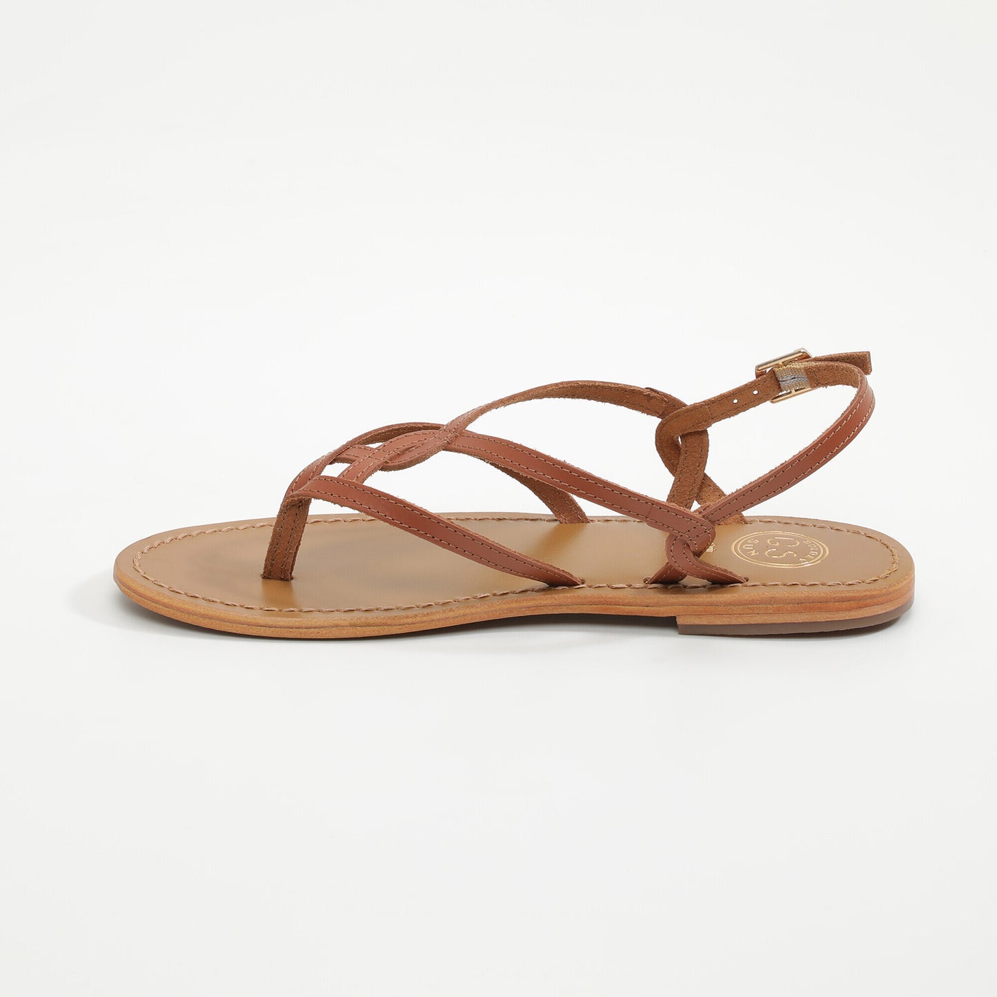 SYRINGA sandales en cuir tan