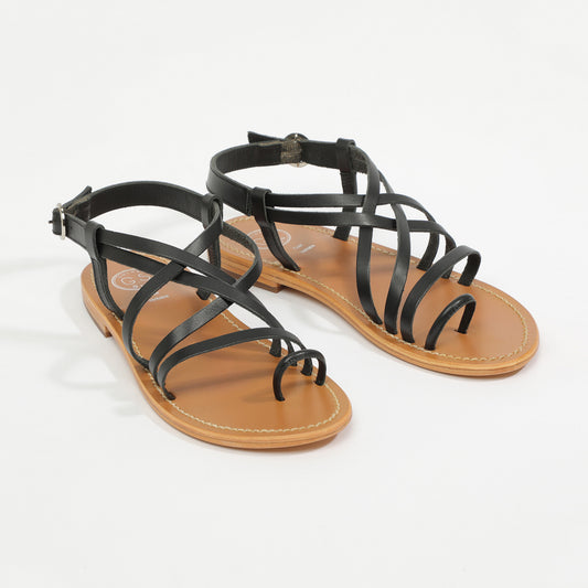 IANTHINA sandales en cuir black
