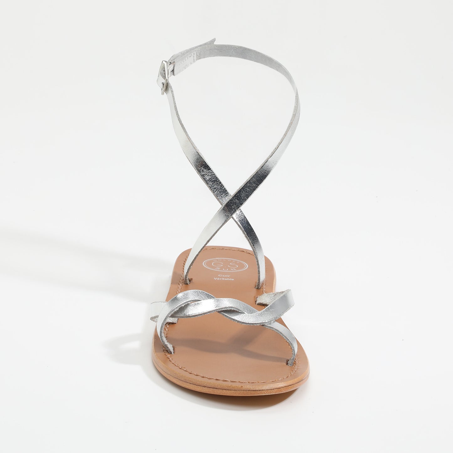 KOSUM sandales en cuir silver