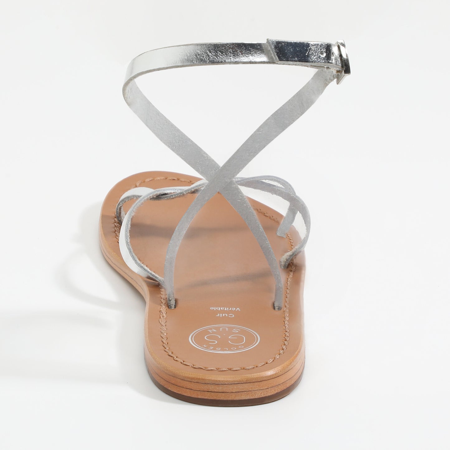 KOSUM sandales en cuir silver