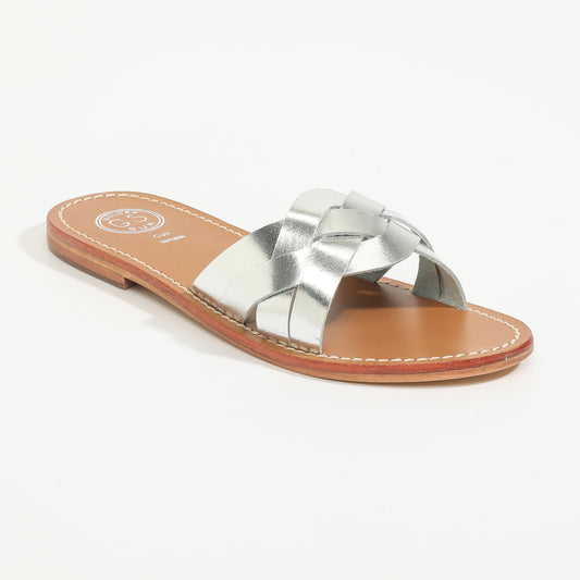 TADAO sandales en cuir silver
