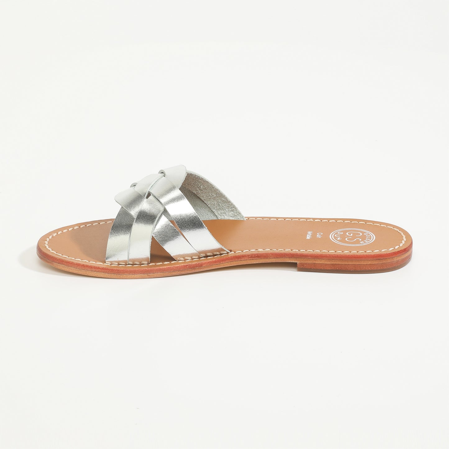TADAO sandales en cuir silver