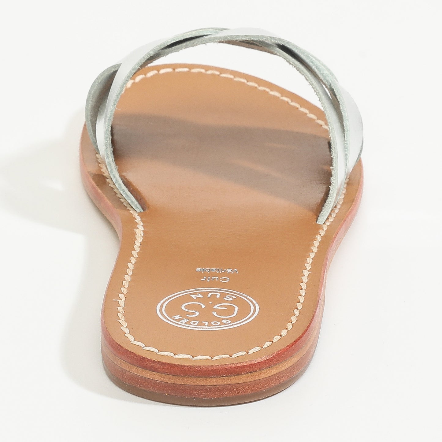 TADAO sandales en cuir silver