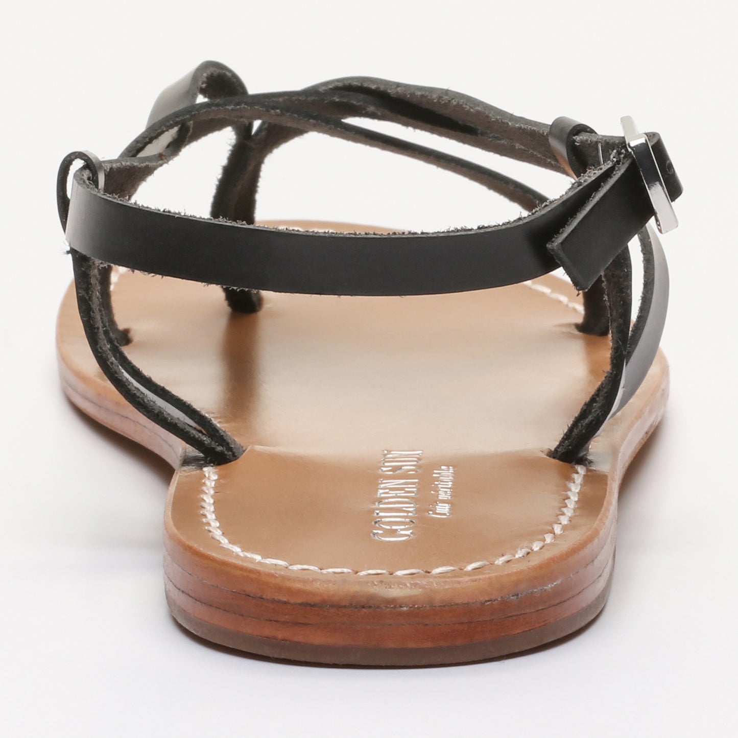 EMERALD sandales en cuir black