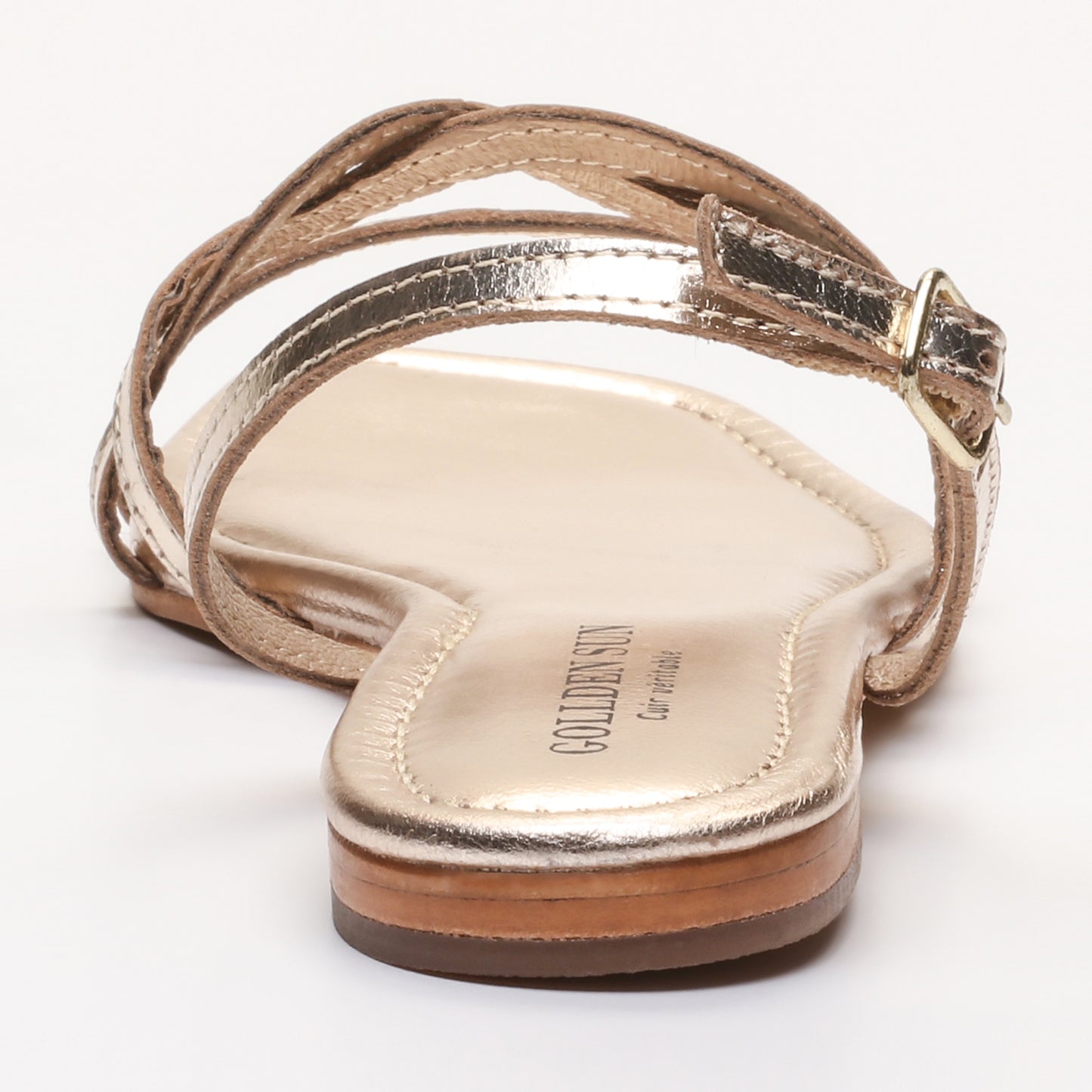 KIRI sandales en cuir gold