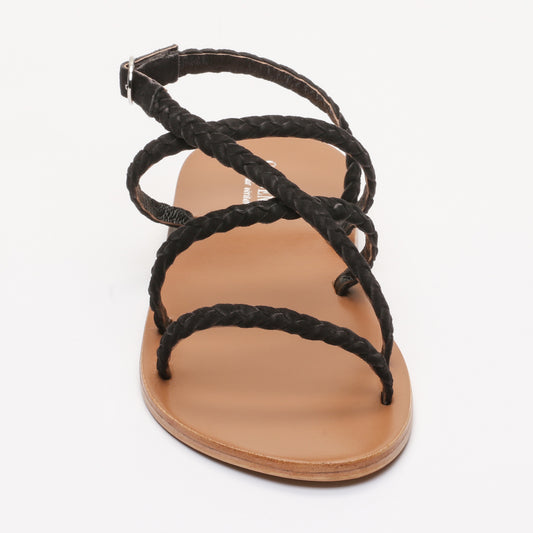 DELBAR sandales en cuir black