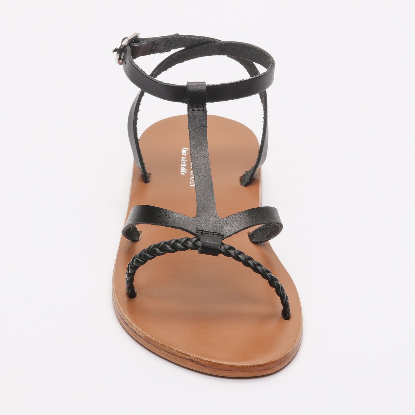 DELKASH sandales en cuir black