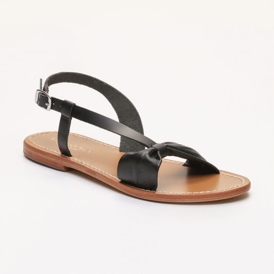 MANI sandales en cuir black