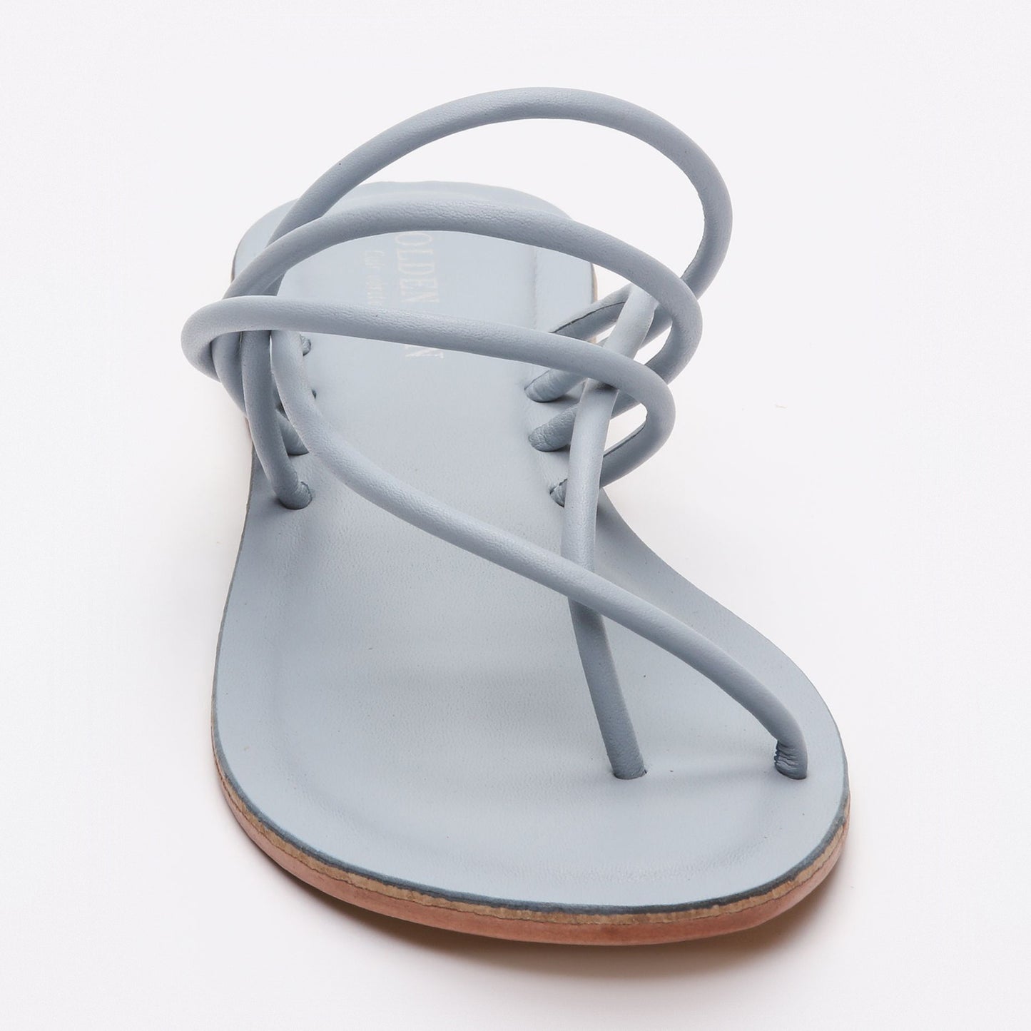 MOANA sandales en cuir lt blue
