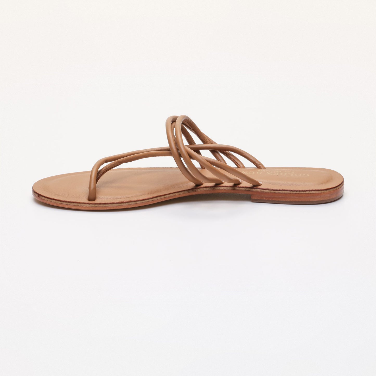MOANA sandales en cuir lt tan