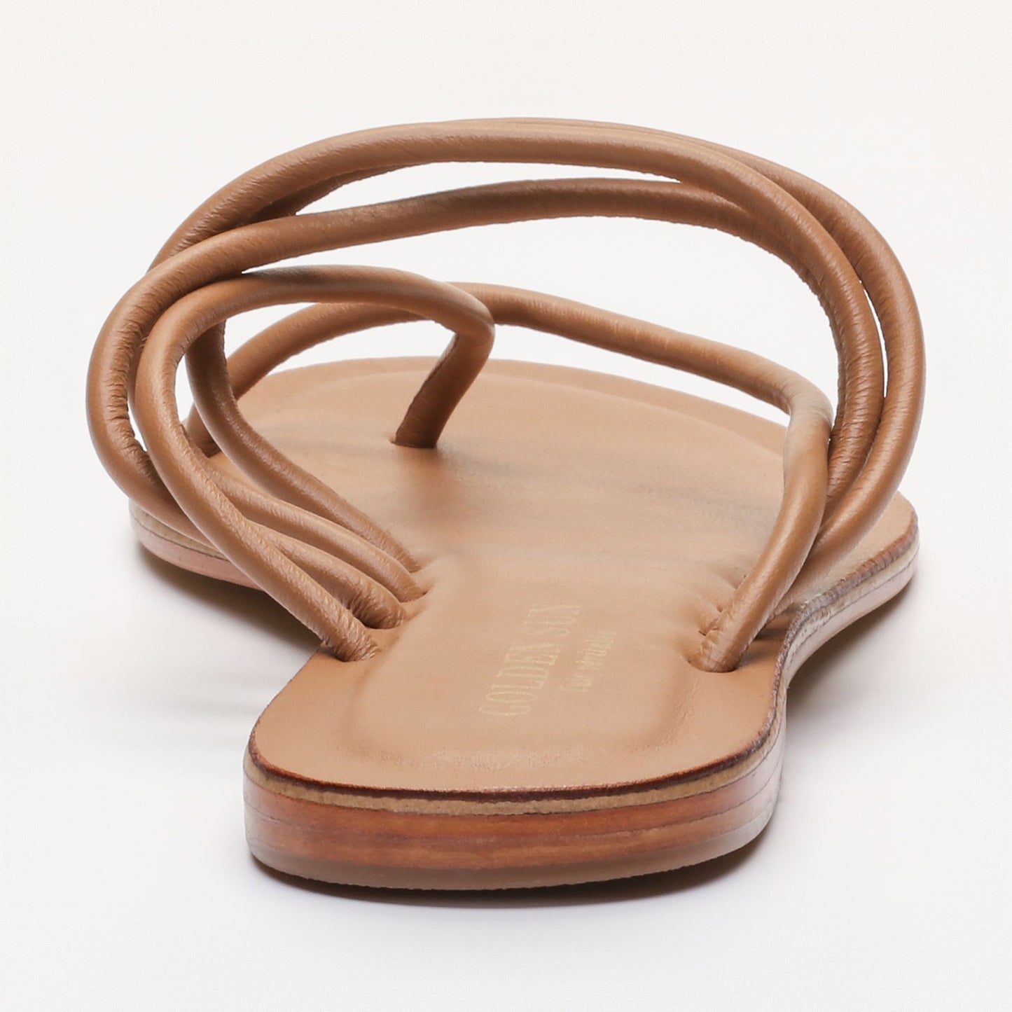 MOANA sandales en cuir lt tan