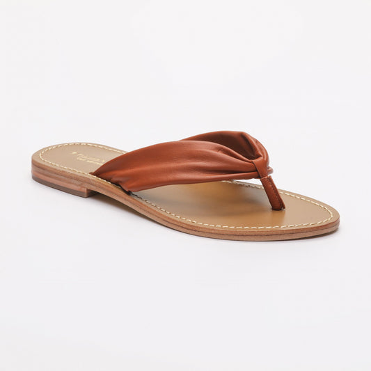 AINA sandales en cuir camel