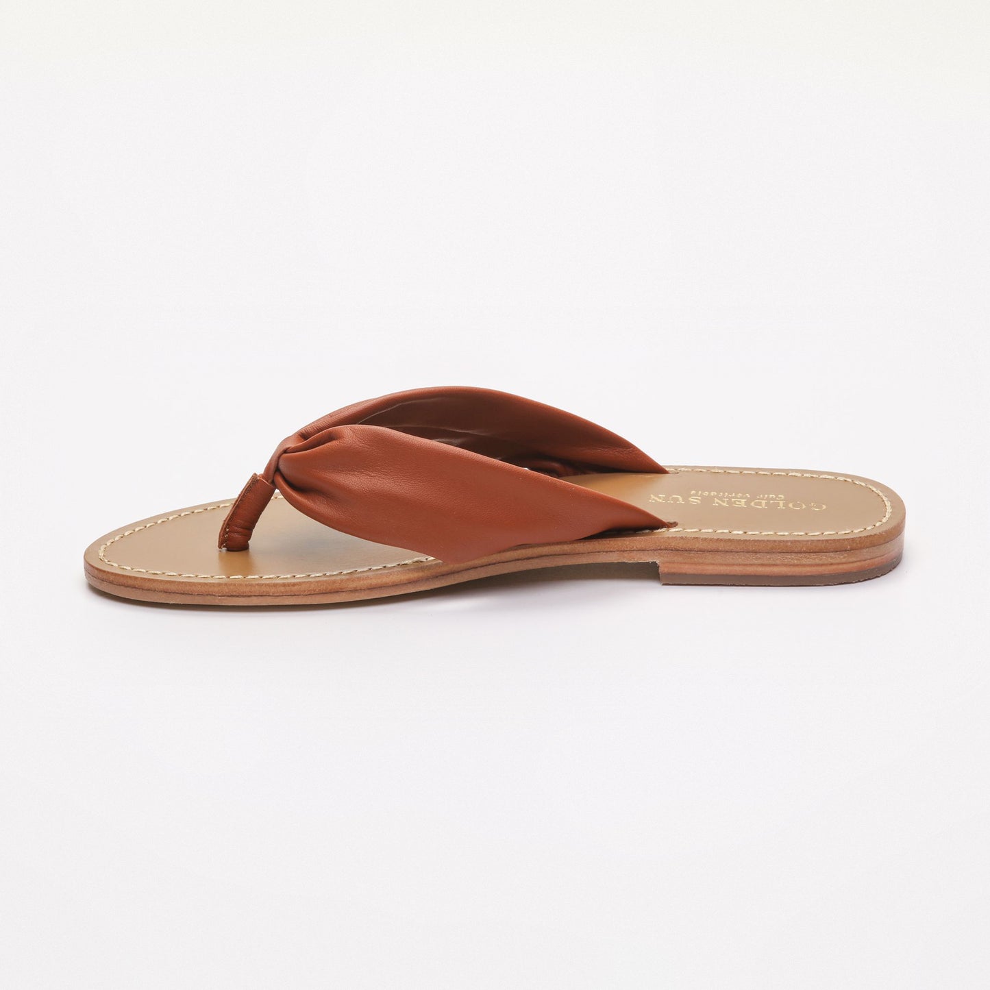 AINA sandales en cuir camel