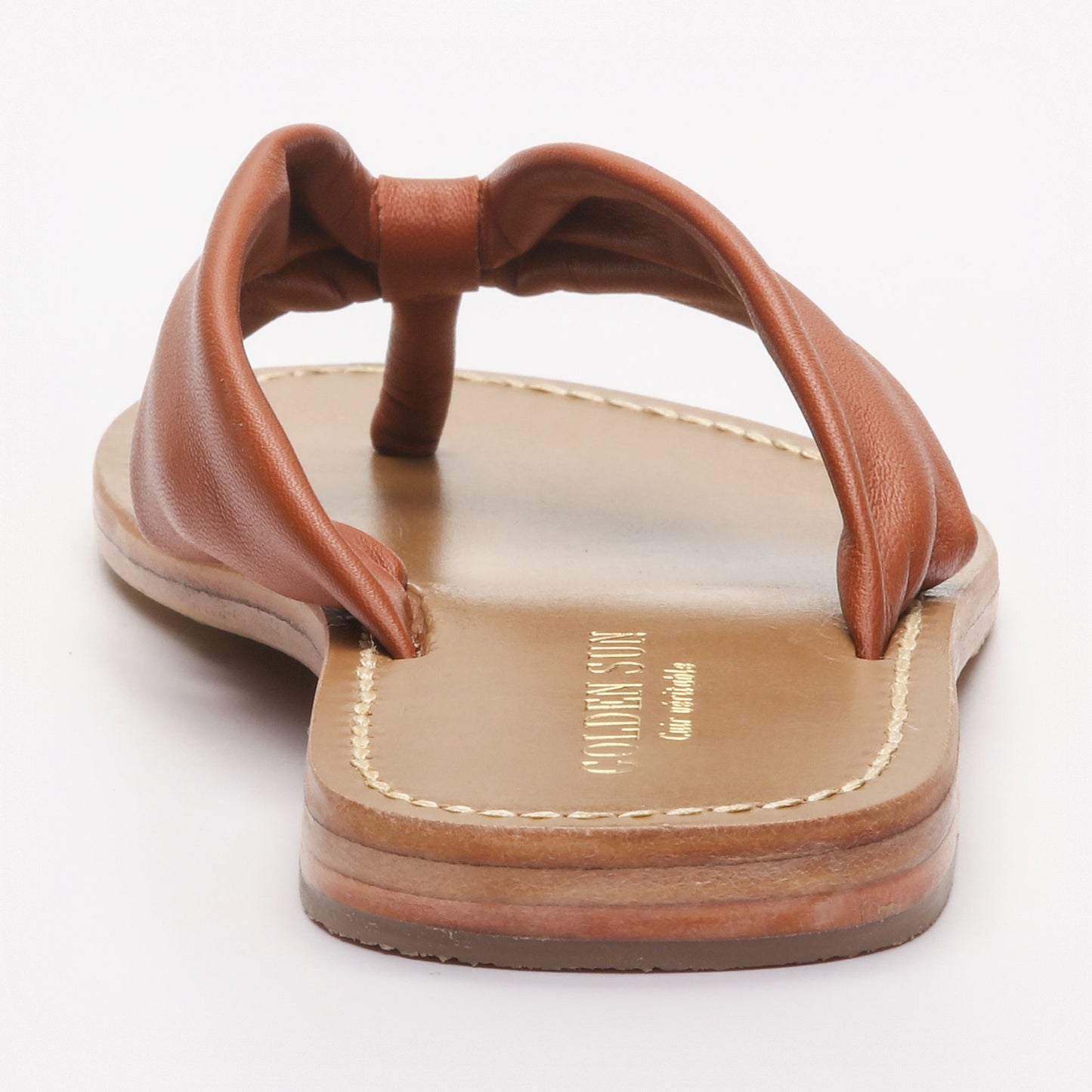 AINA sandales en cuir camel
