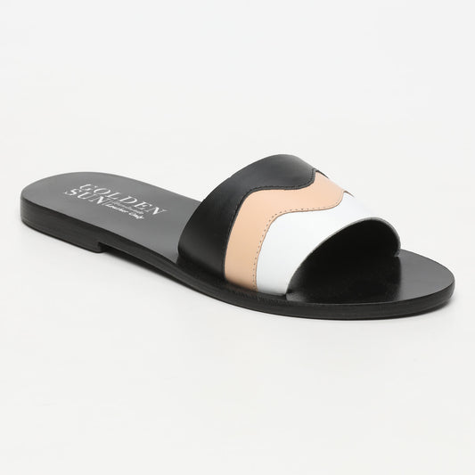 MONZA sandales en cuir white + natural + black