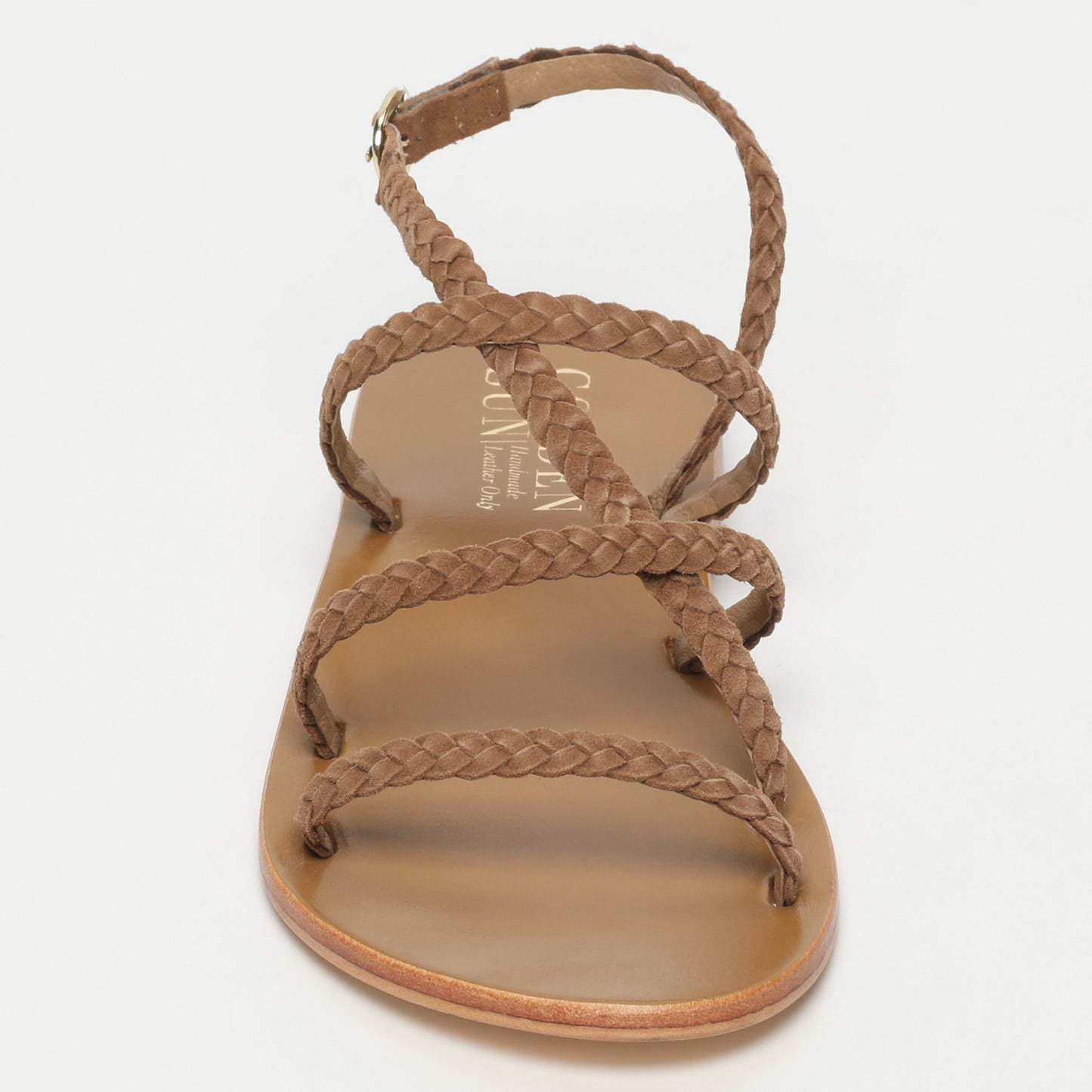 DELBAR sandales en cuir camel