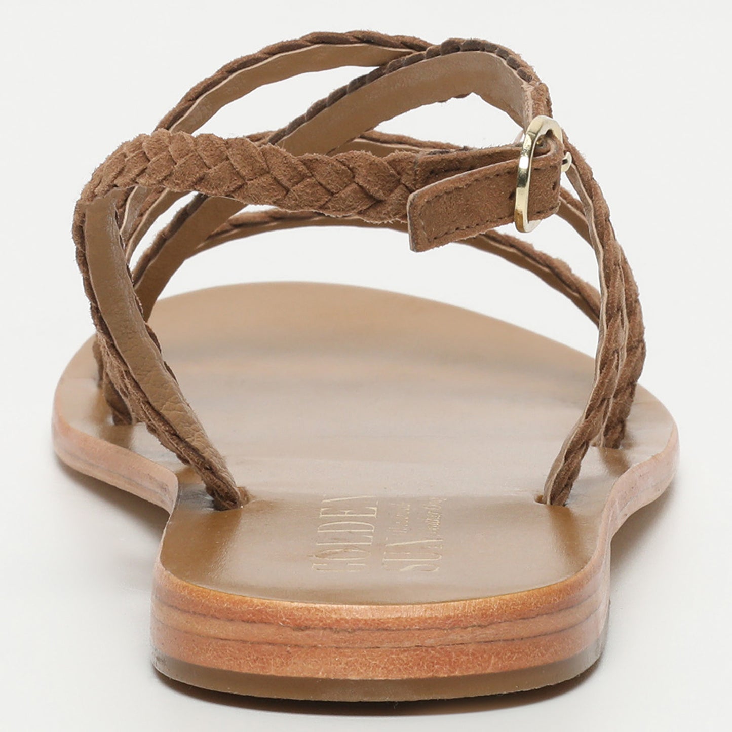 DELBAR sandales en cuir camel