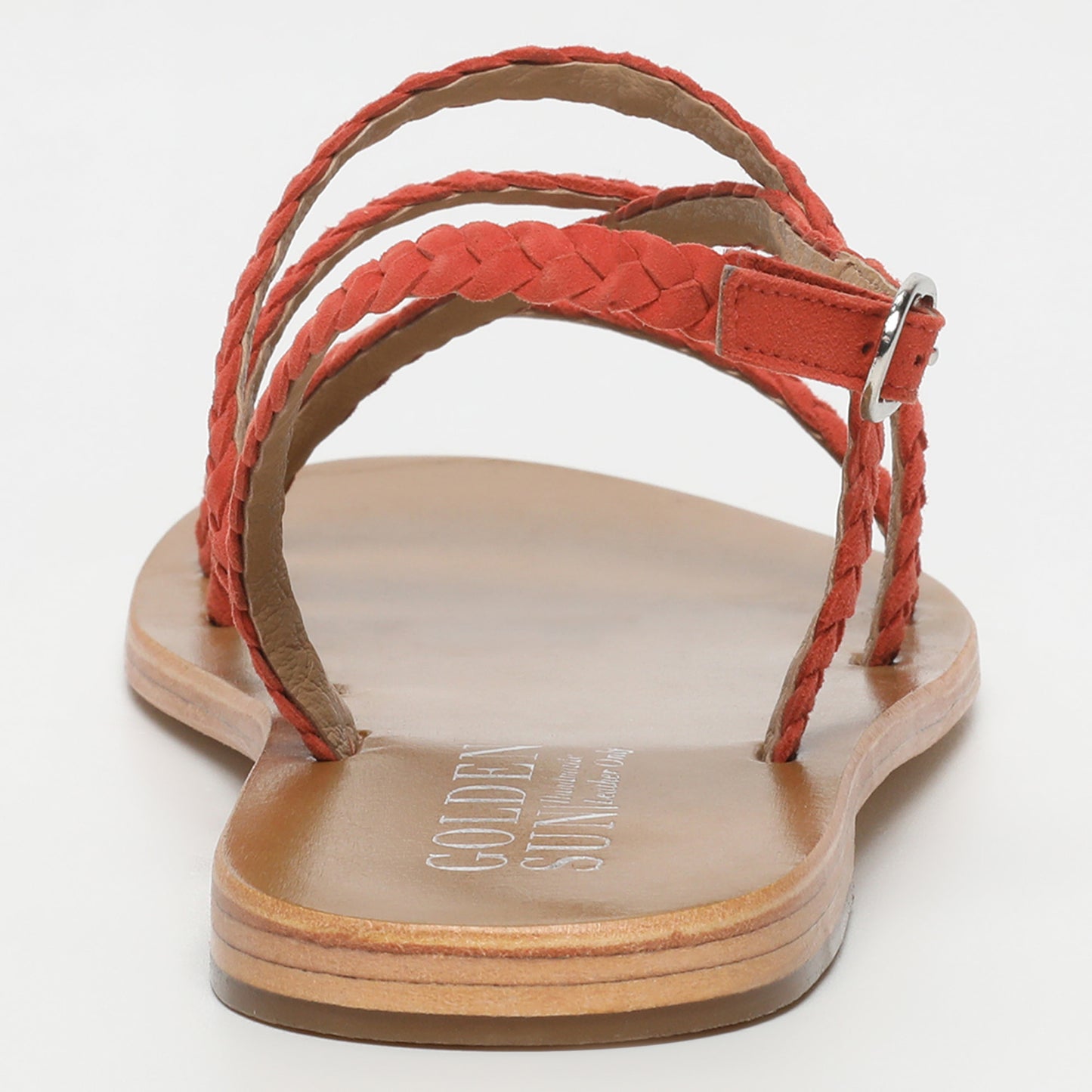 DELBAR sandales en cuir orange