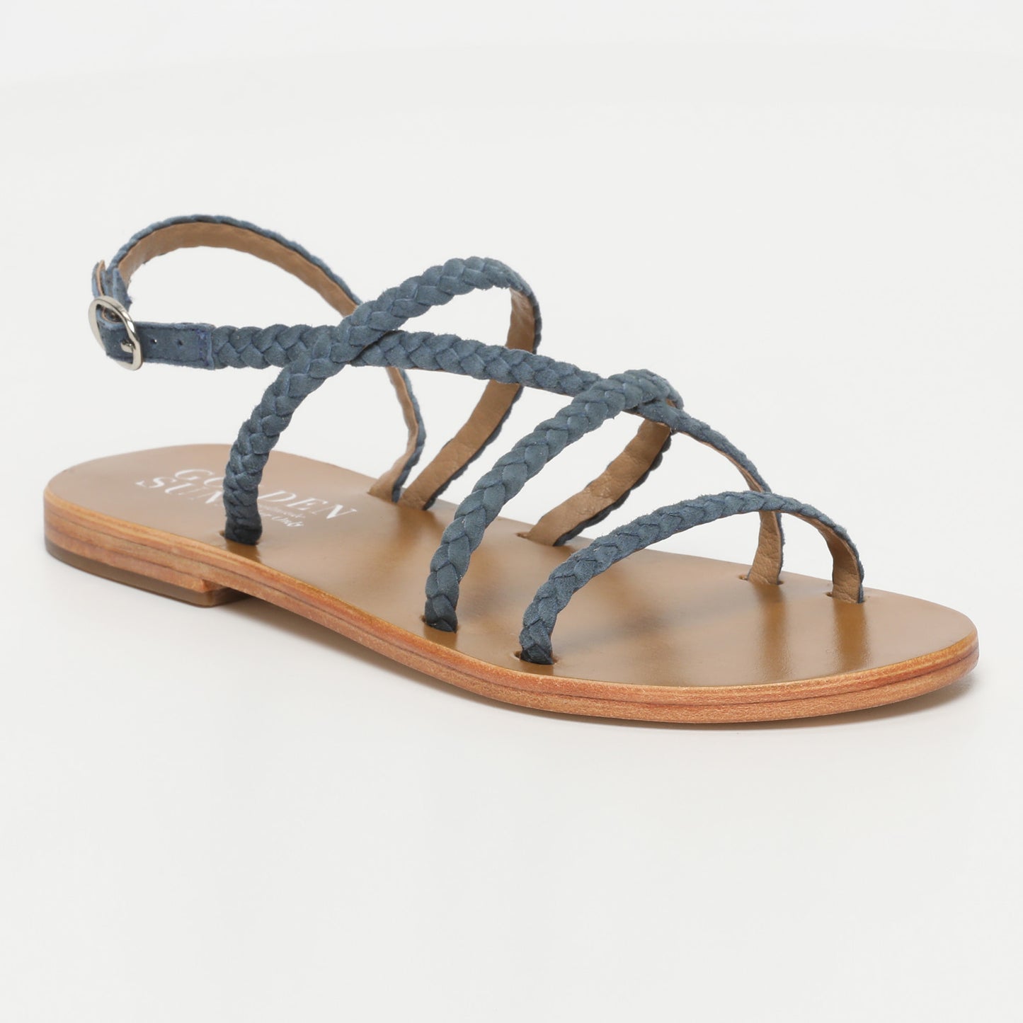 DELBAR sandales en cuir navy