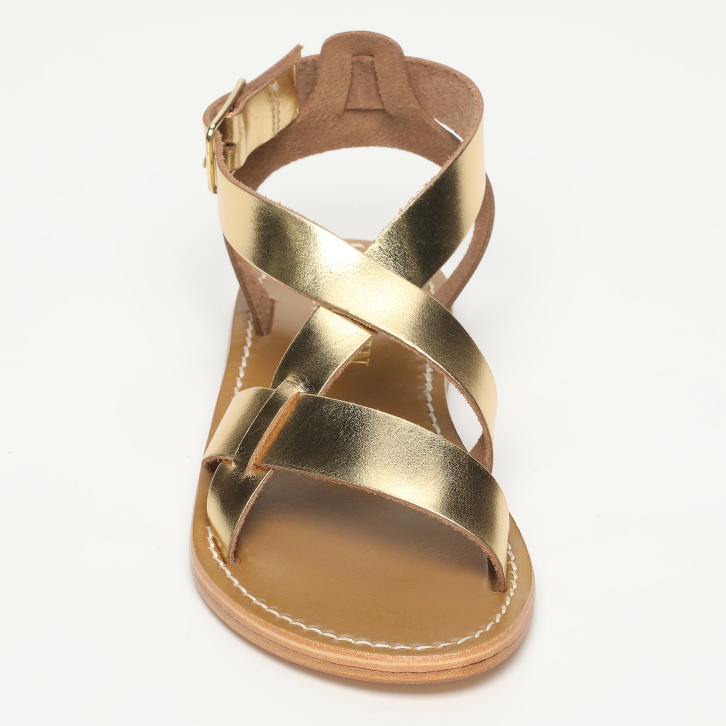 SLATINA sandales en cuir dark gold