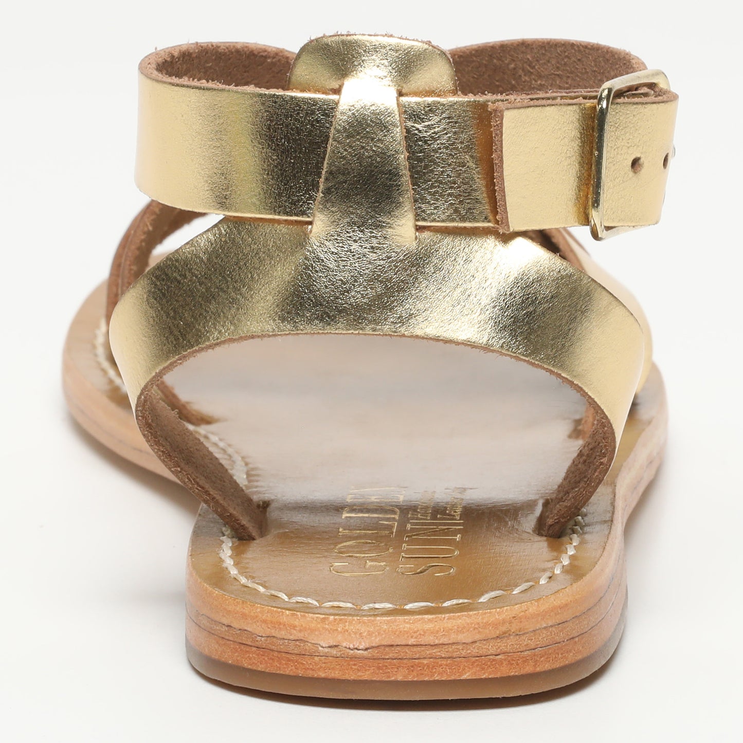SLATINA sandales en cuir dark gold