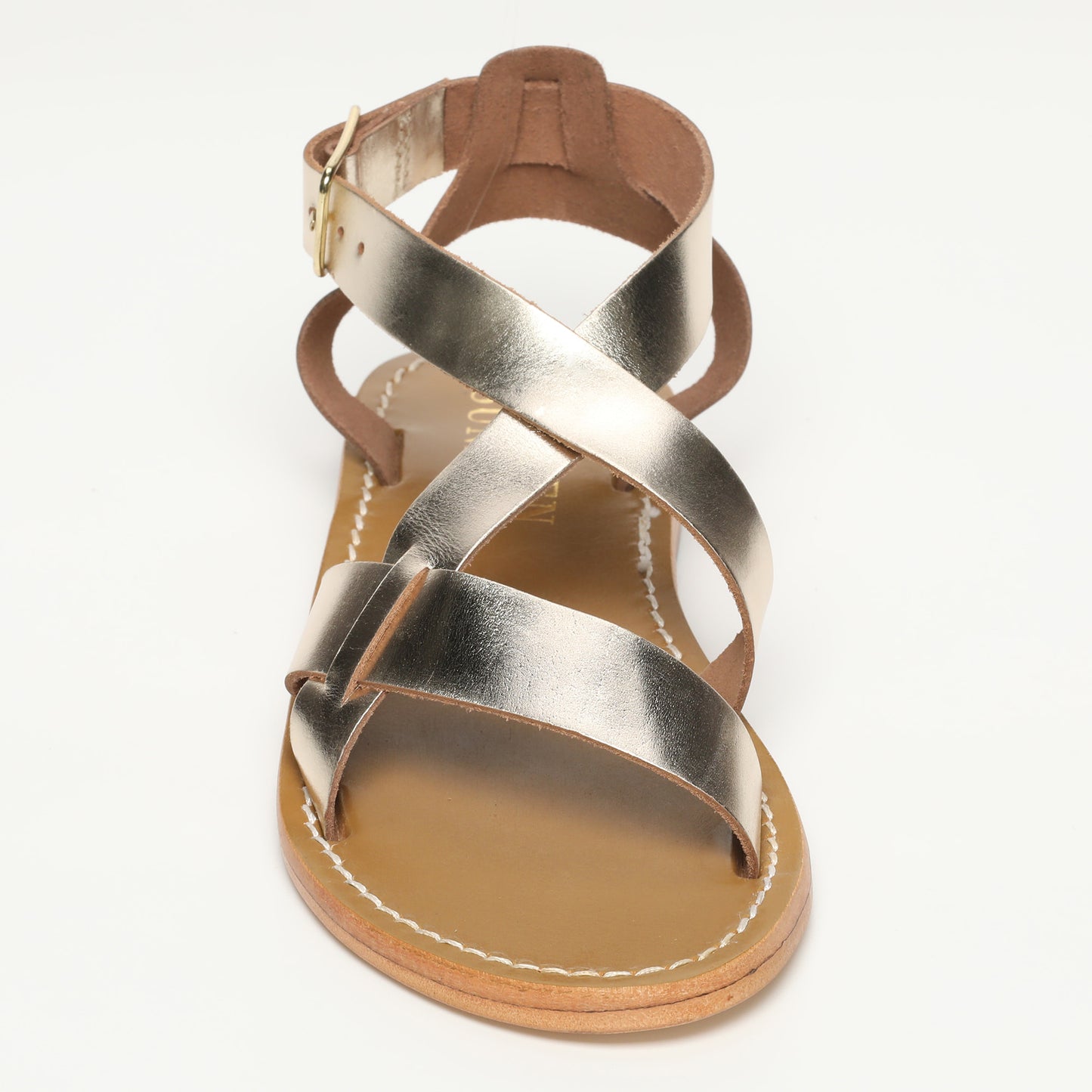 SLATINA sandales en cuir gold
