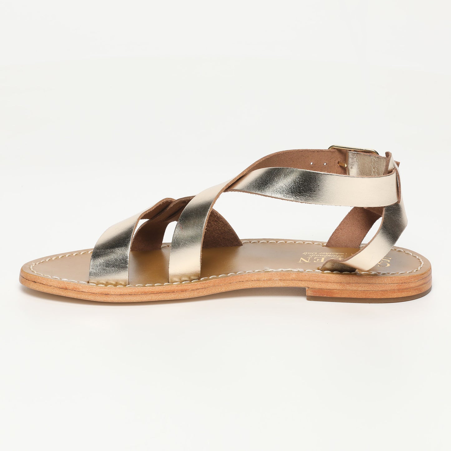 SLATINA sandales en cuir gold