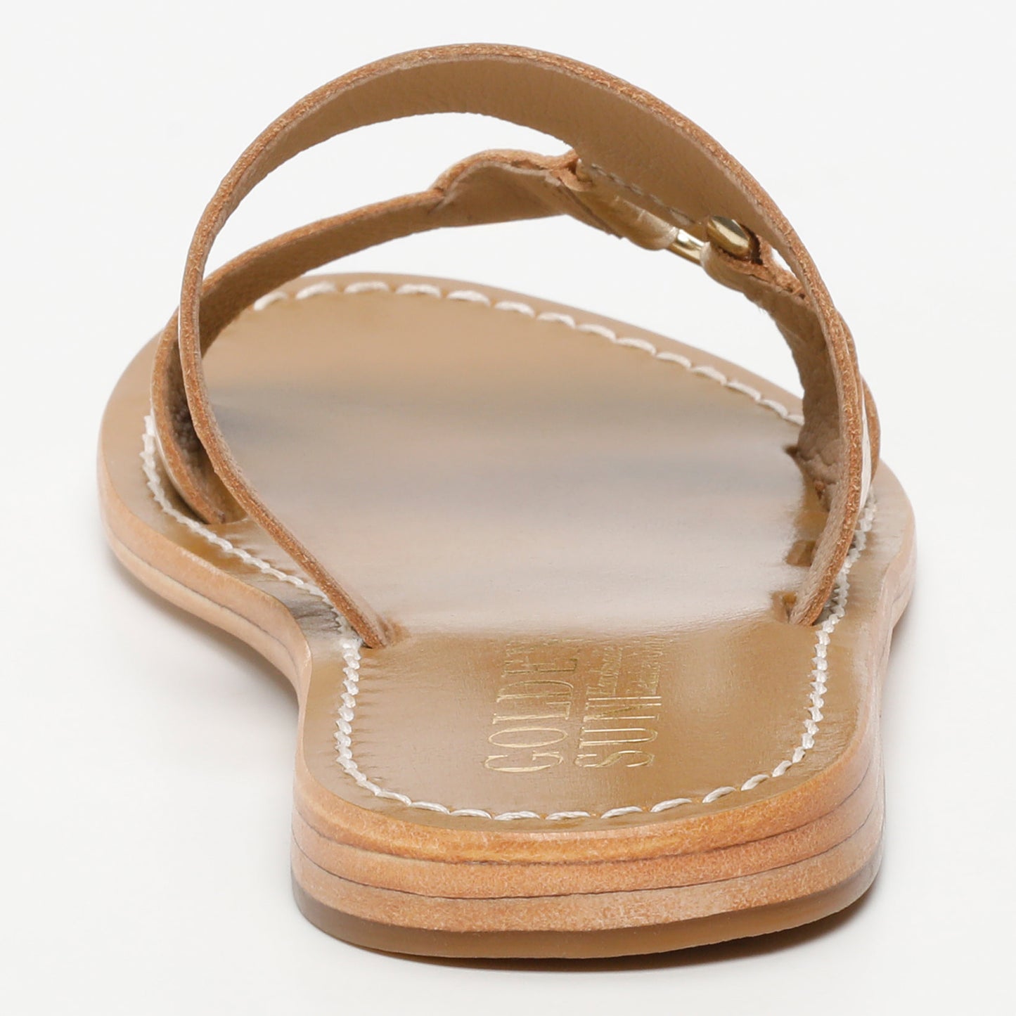 IRPIN sandales en cuir light gold croco