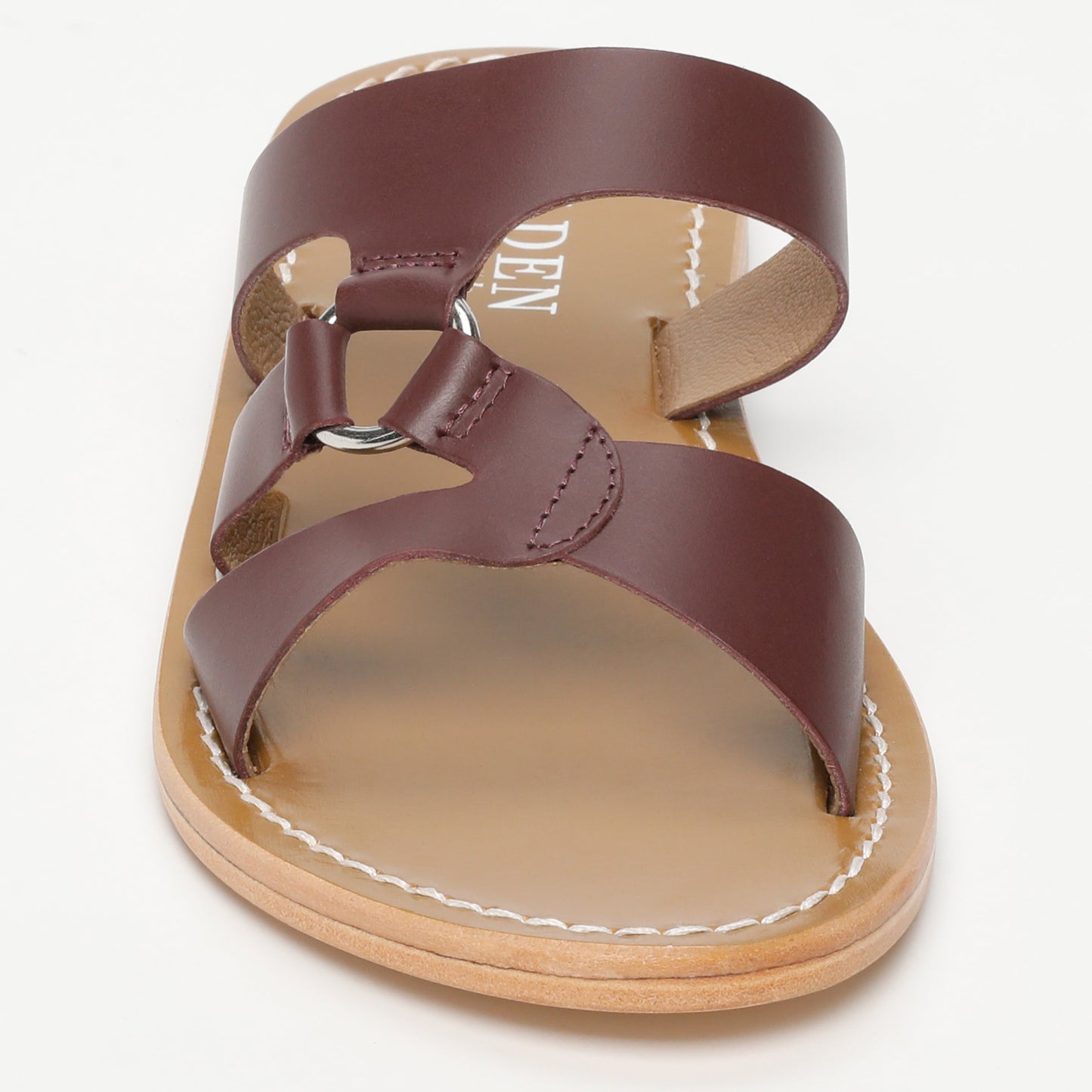 IRPIN sandales en cuir burgundy