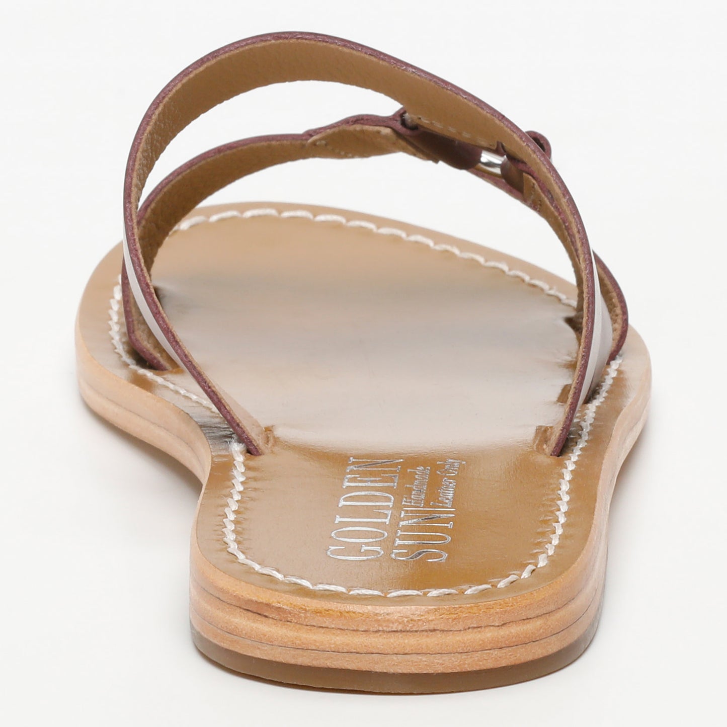 IRPIN sandales en cuir burgundy