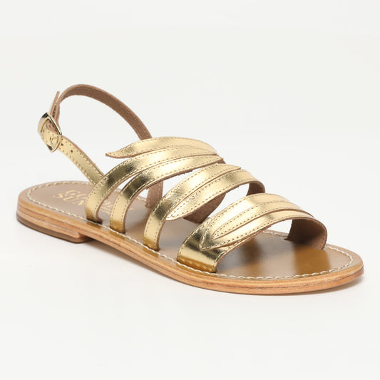 ANAPA sandales en cuir dark gold