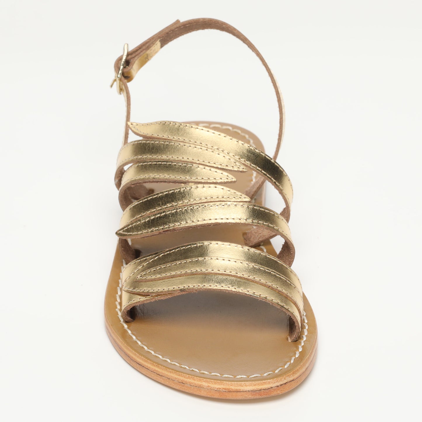 ANAPA sandales en cuir dark gold