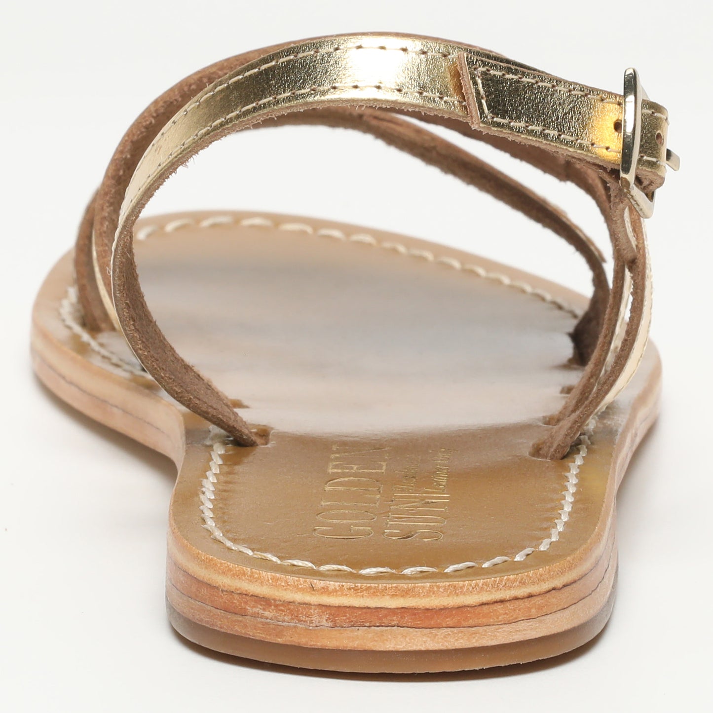 ANAPA sandales en cuir dark gold