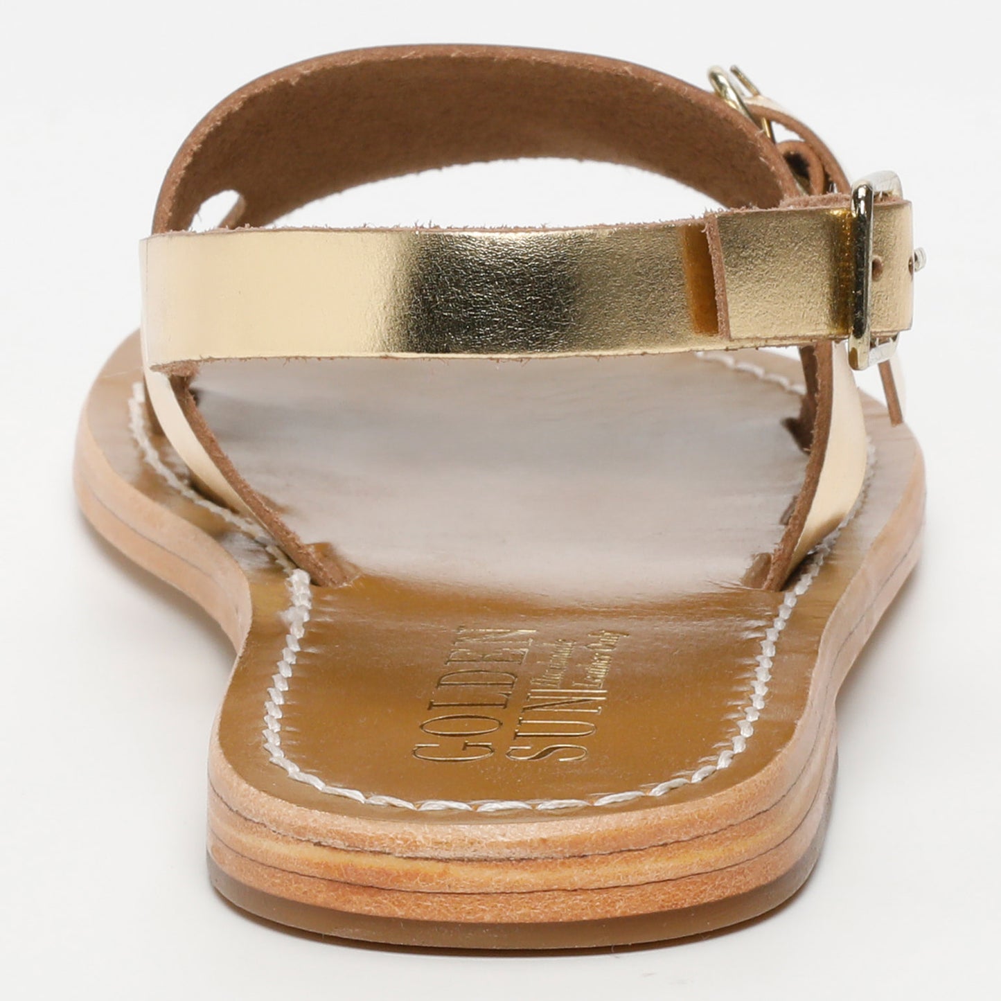 VAKULOVE sandales en cuir dark gold