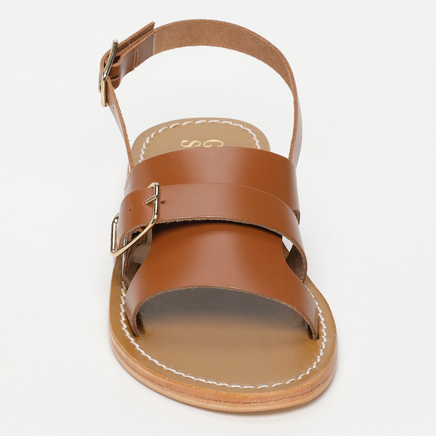 VAKULOVE sandales en cuir camel