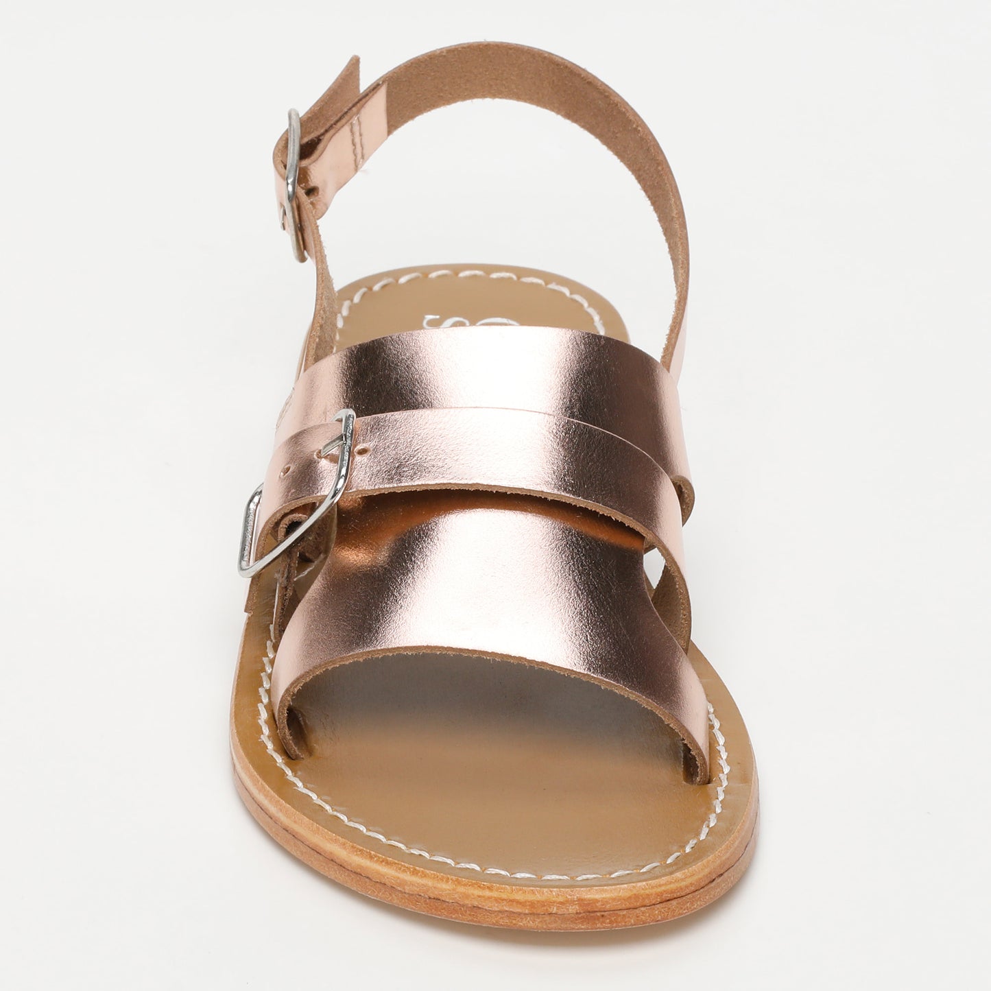 VAKULOVE sandales en cuir rosegold