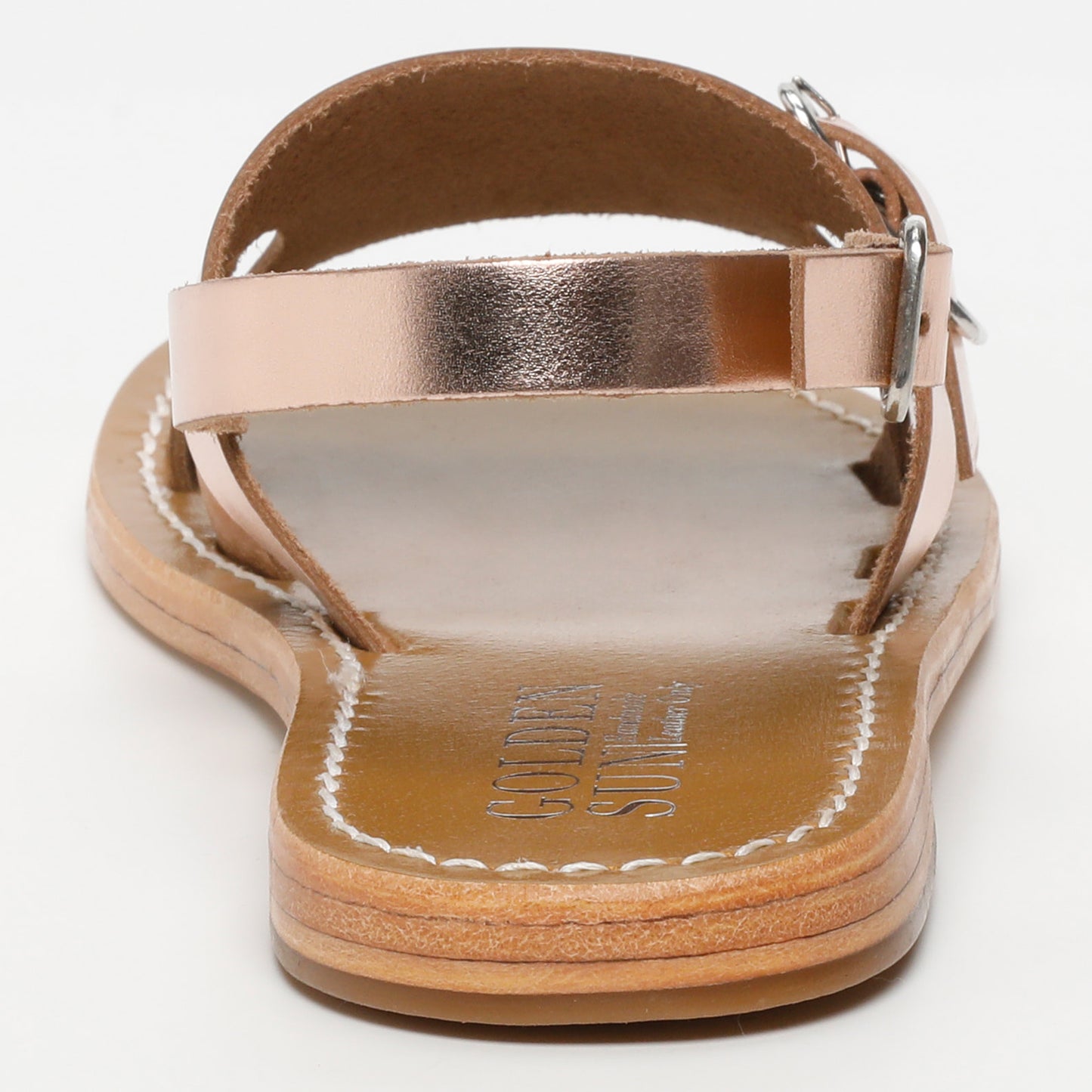 VAKULOVE sandales en cuir rosegold
