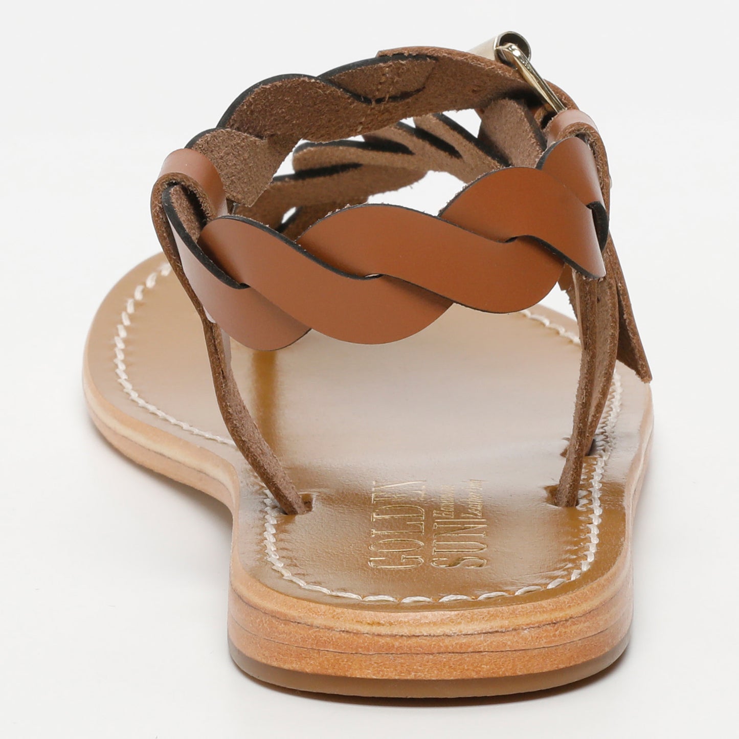 ARYNA sandales en cuir camel