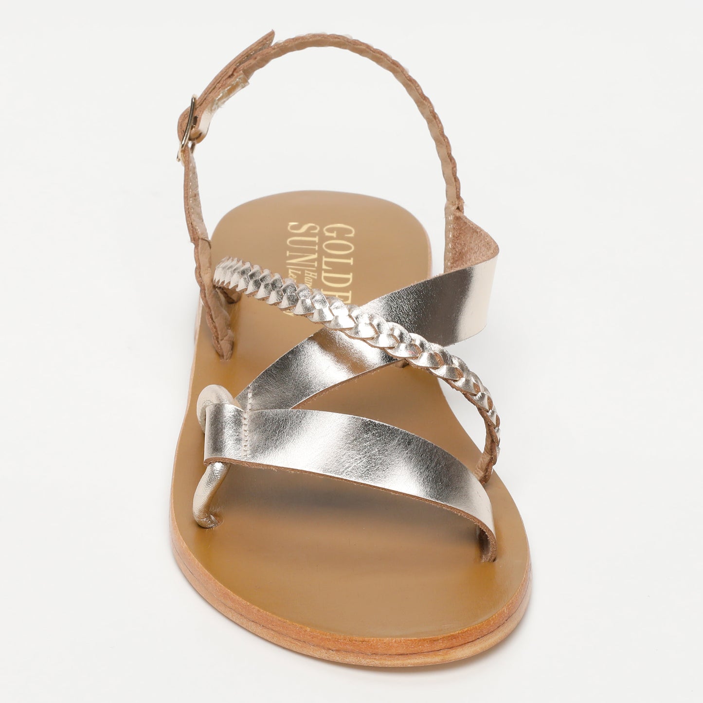 JELENA sandales en cuir gold