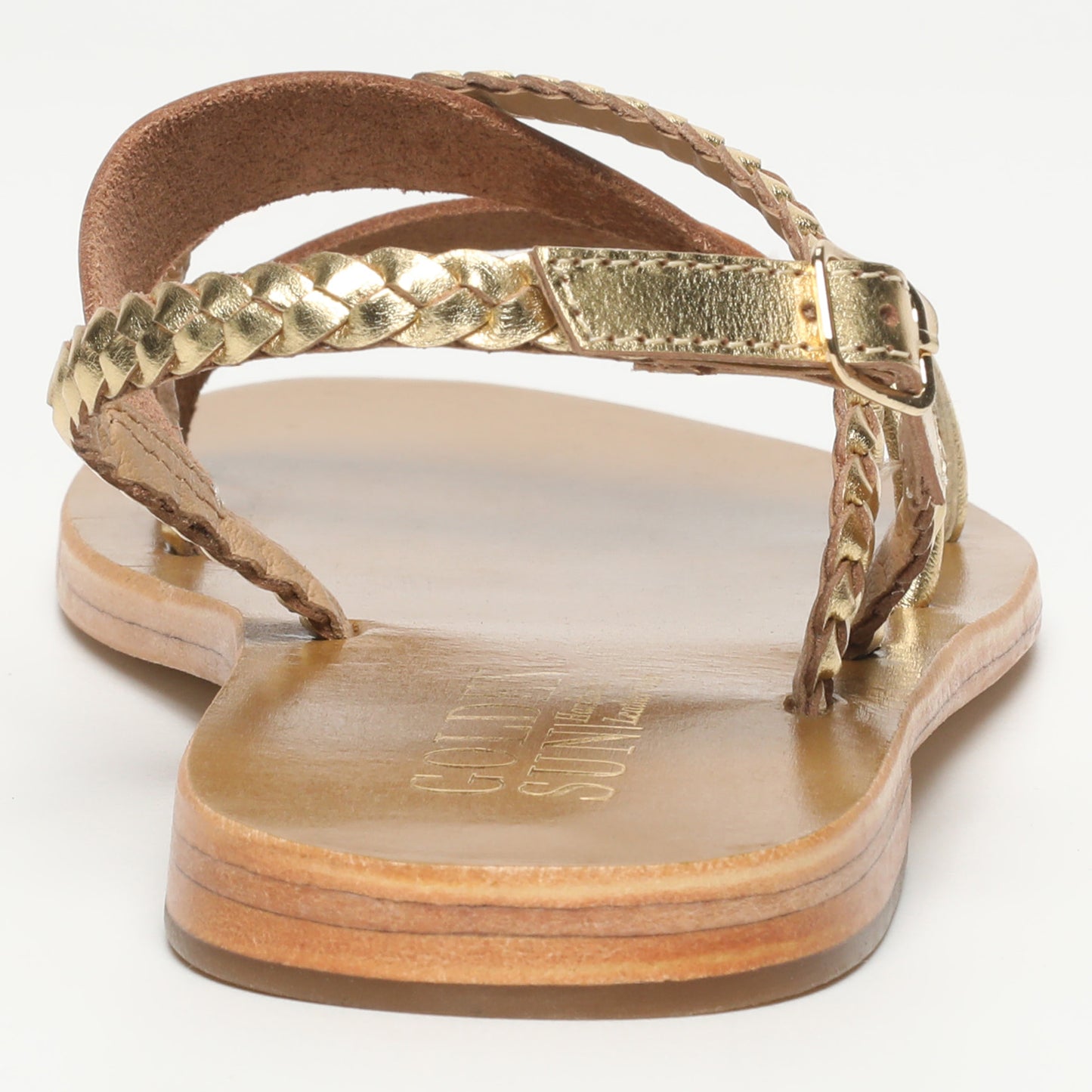 JELENA sandales en cuir dark gold