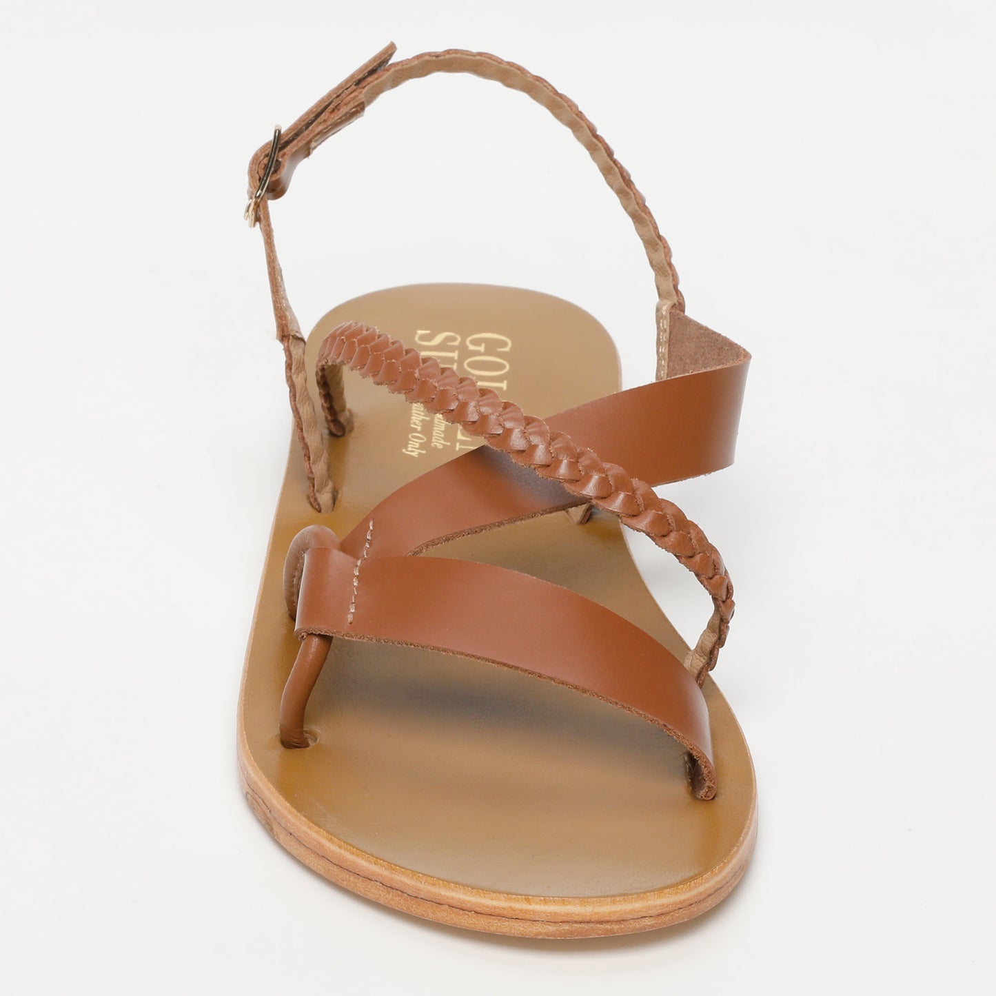 JELENA sandales en cuir camel