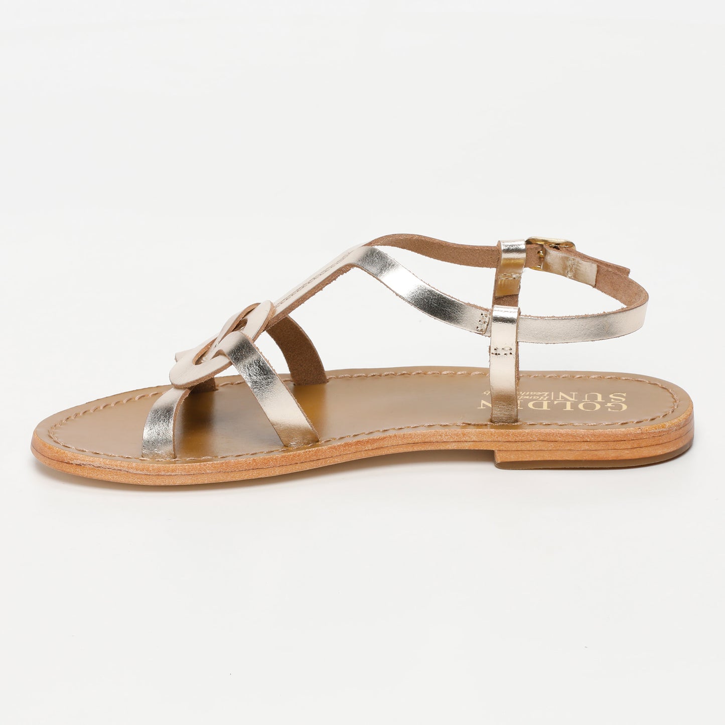 PISKY sandales en cuir gold